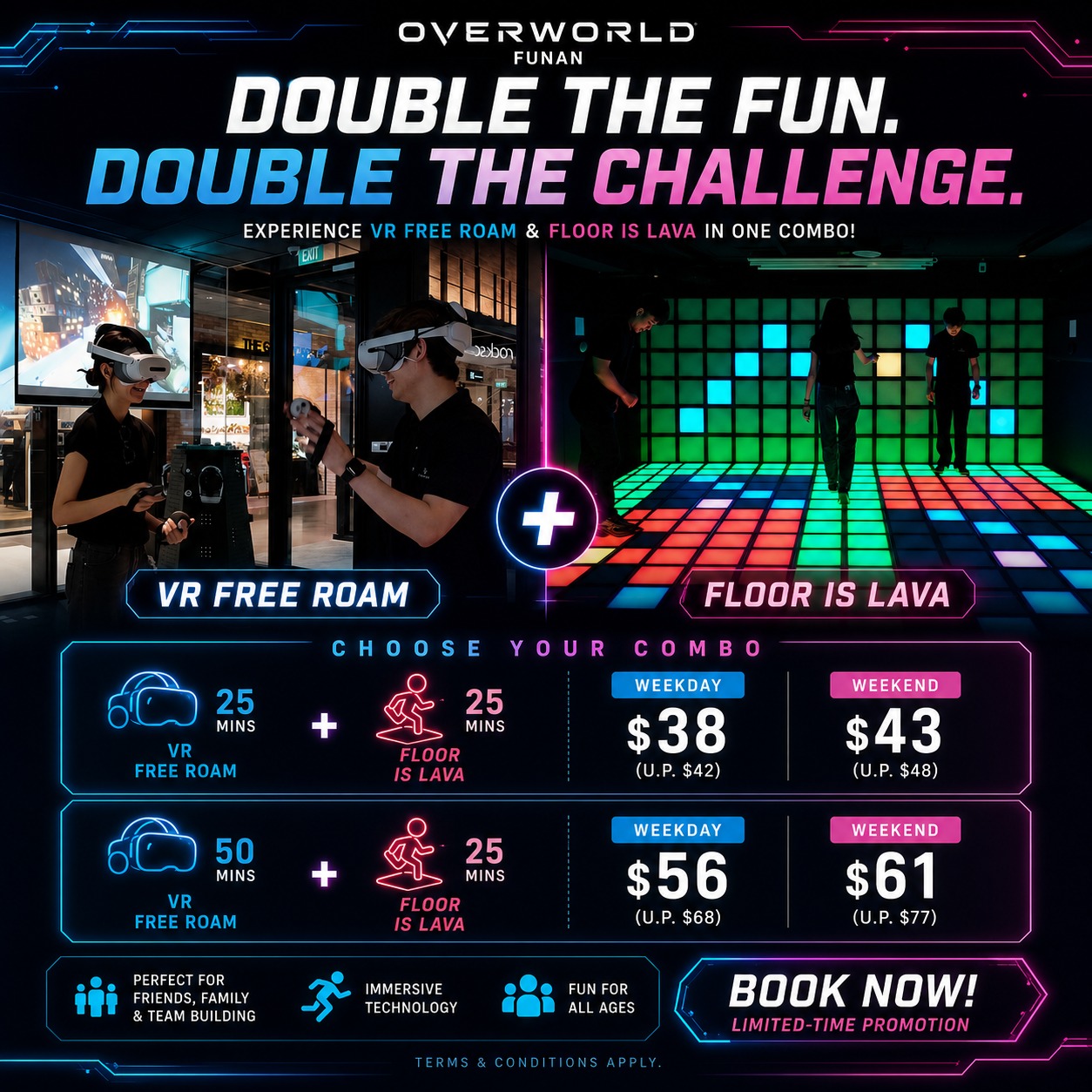 Double the Fun. Double the Challenge.