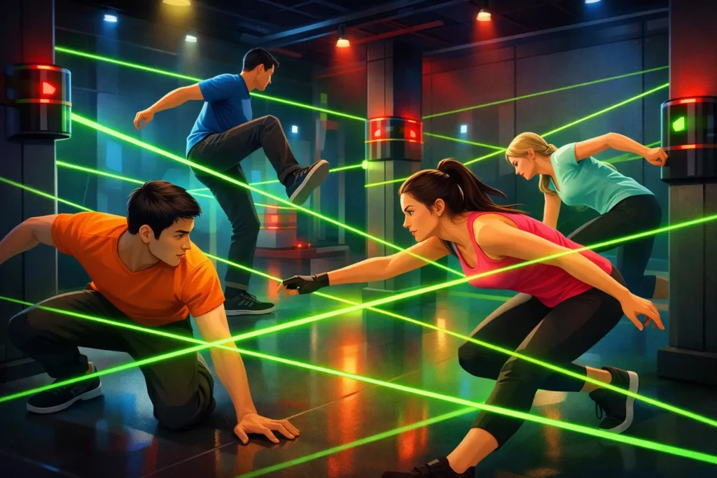 Laser Maze Game Singapore for Groups Who Move