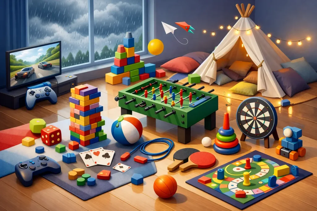 12 Top Rainy Day Games for Big Indoor Energy