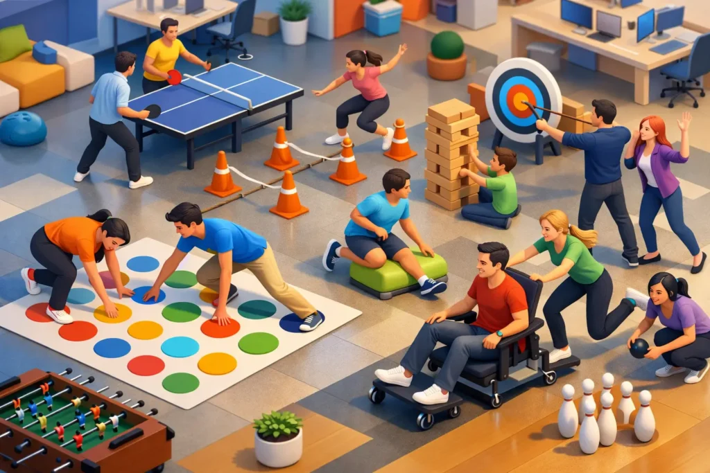 12 Best Indoor Games for Coworkers That Get Teams Moving