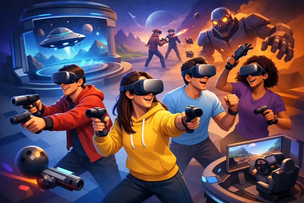How to Choose VR Games for a Group Outing